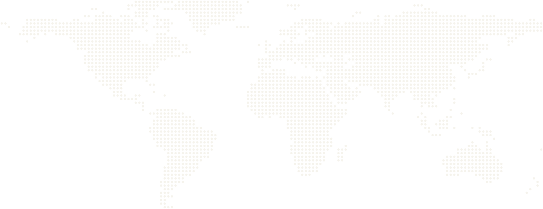 Dotted world map showing global reach